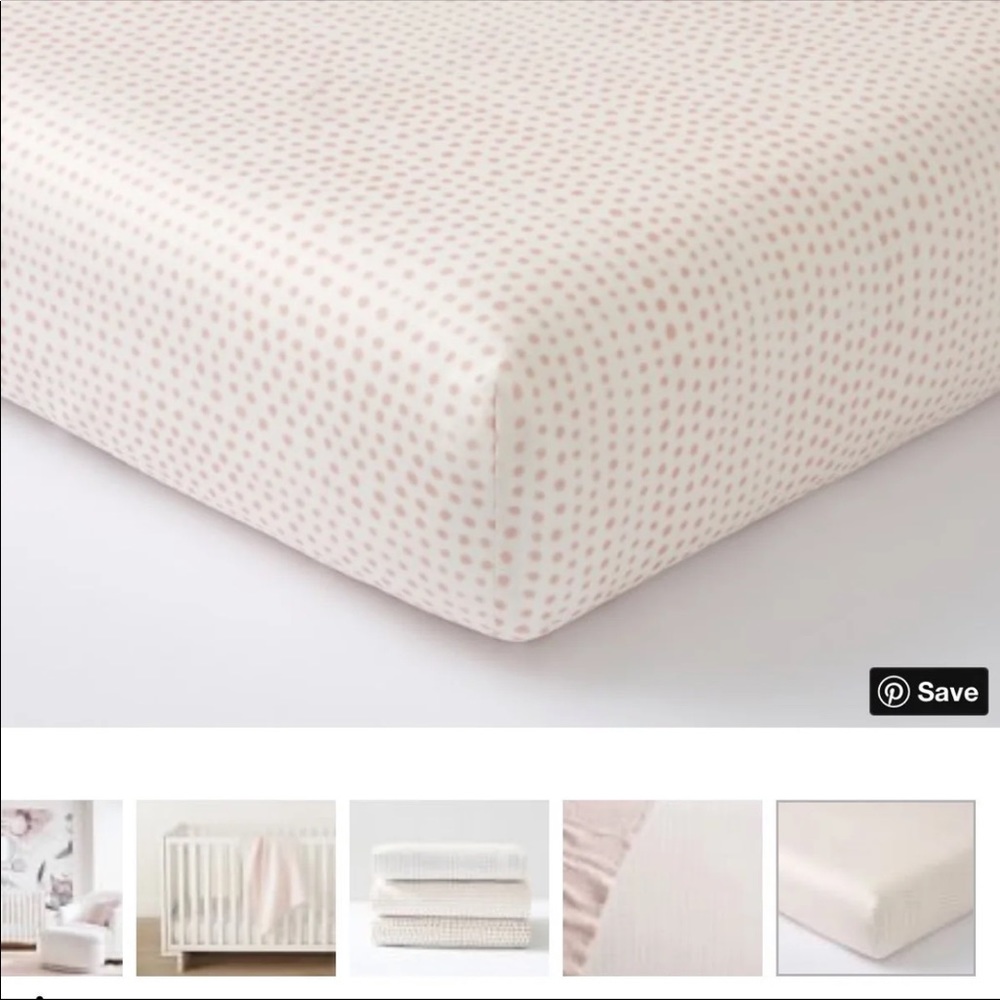 SOLD🤍Pottery Barn baby Organic crib fitted sheet